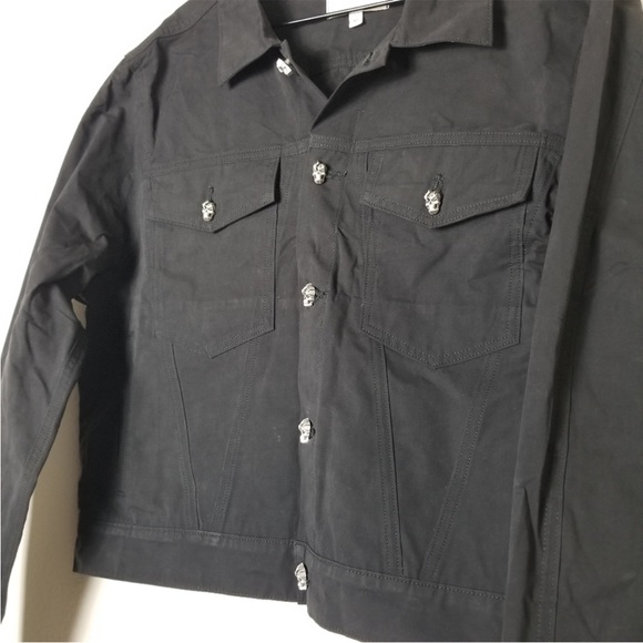 Laundered Works Corp x Offset Skull Trucker Jacket - Picture 4 of 6